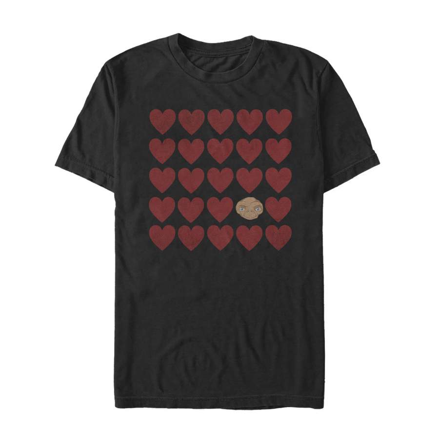 E.T. the Extra-Terrestrial Men’s Valentine Alien Heart  T Shirt