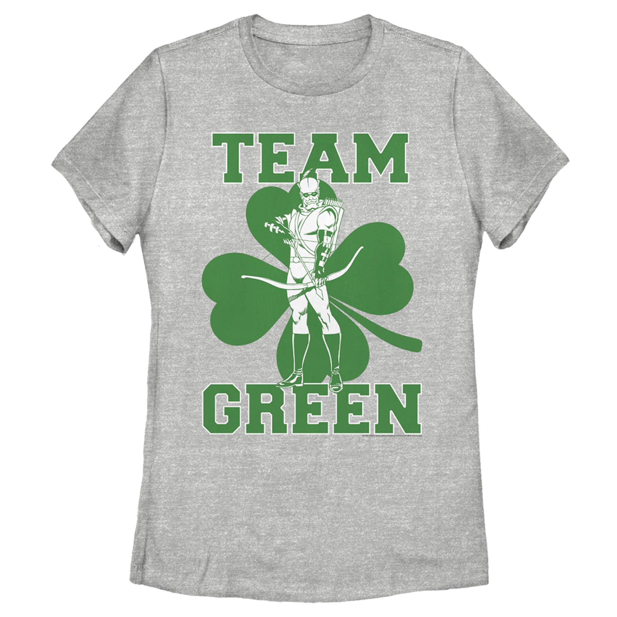 Women’S Justice League St. Patrick’S Day Green Arrow Team Green T-Shirt