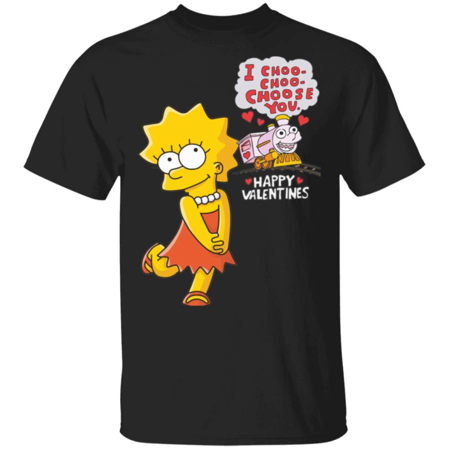 Lisa I Choo Choo Choose You Happy Valentines T-Shirt