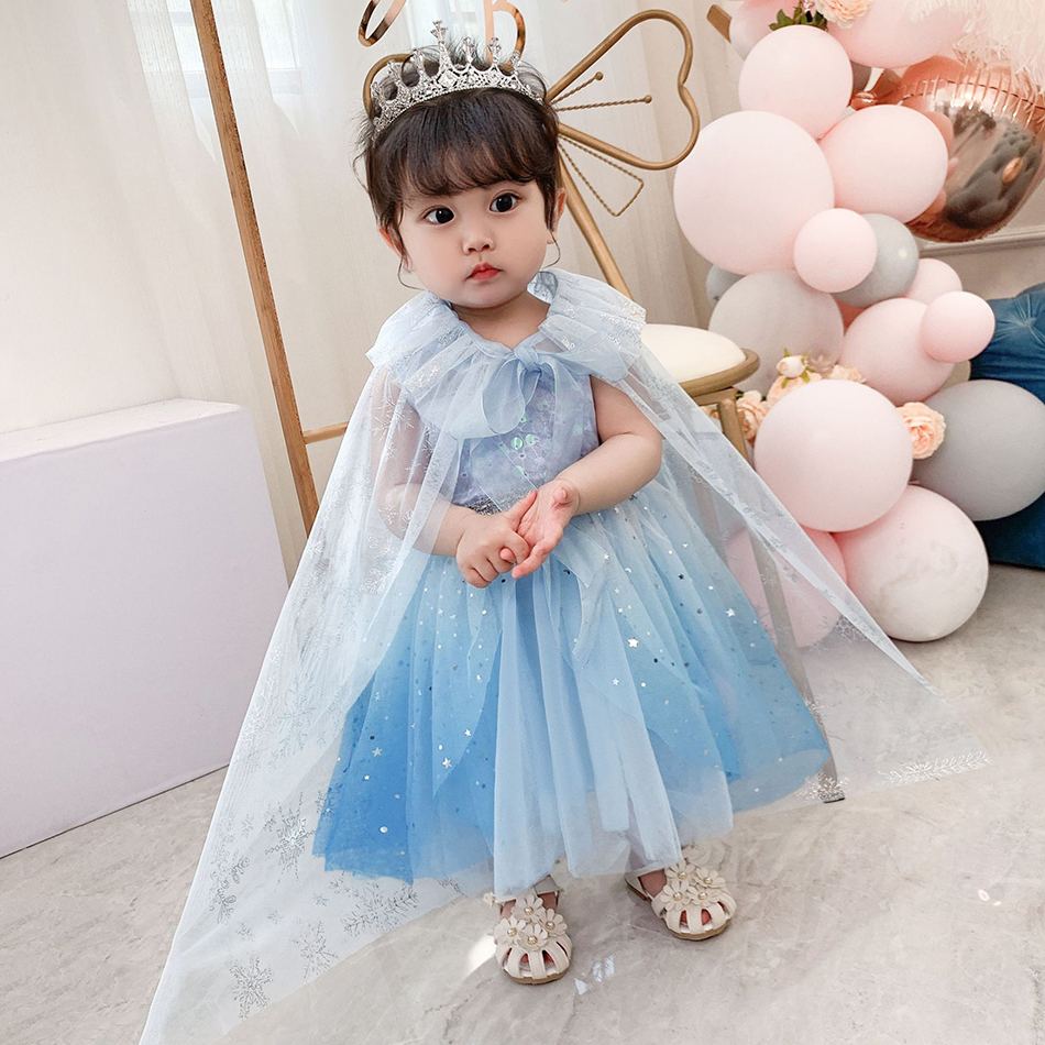 2020 Snow White Dress Children’s Cosplay Dress Elsa Cinderella Rabbit Baby Girl’s Fluffy Tulle Fashion Halloween Birthday Dress alx