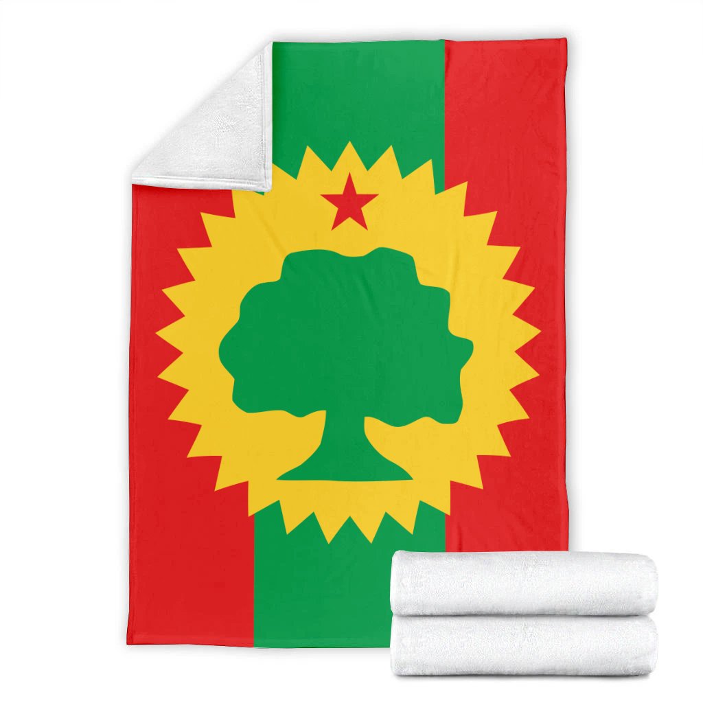 1stTheWorld Ethiopia Premium Blanket, Flag of Oromo Liberation A22