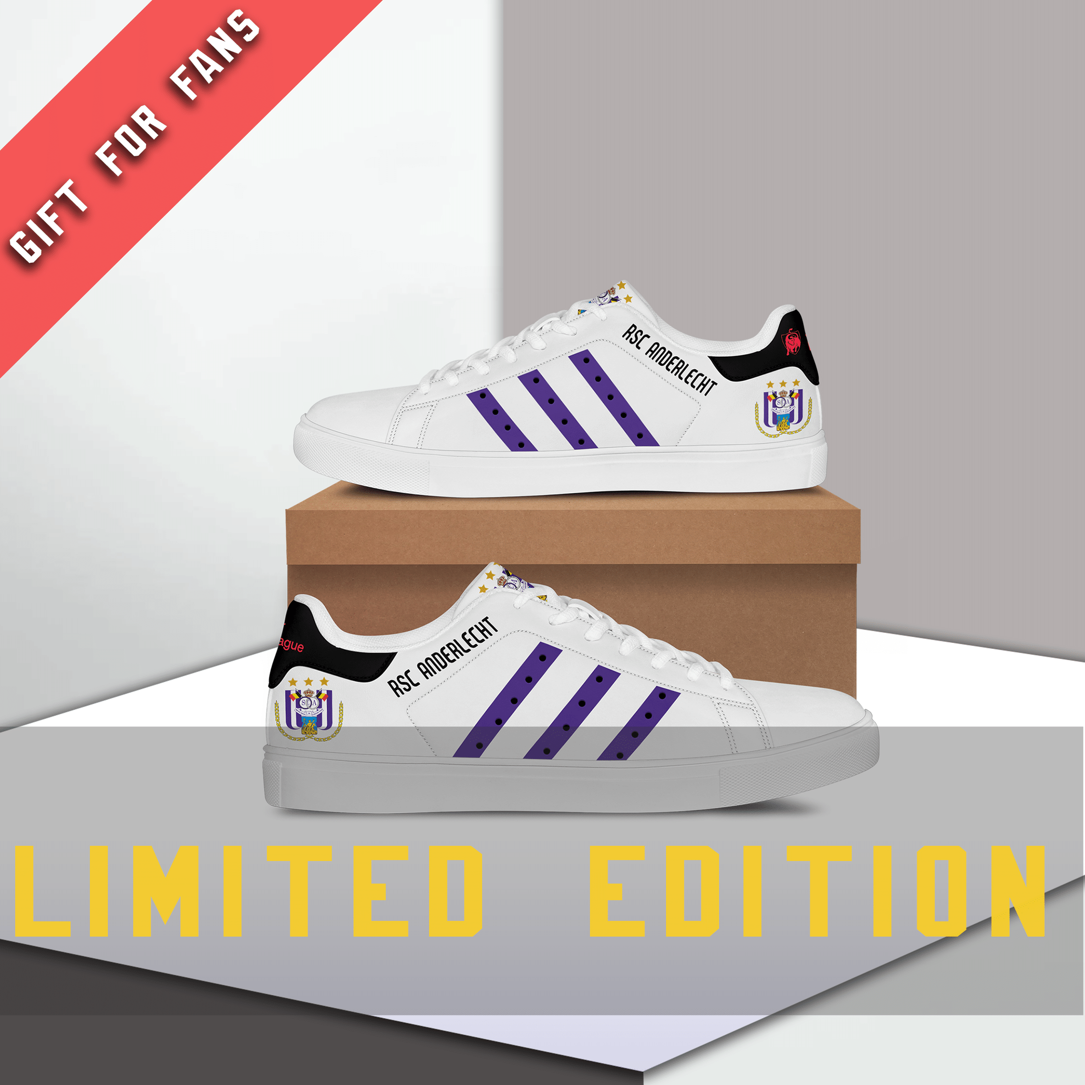 Rsc Anderlecht Custom Name Low Top Shoes – V2