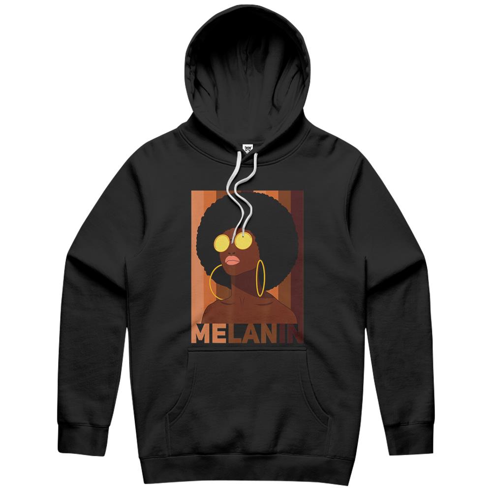 Black Pride History Month Apparel African American Afro Lady Hoodie