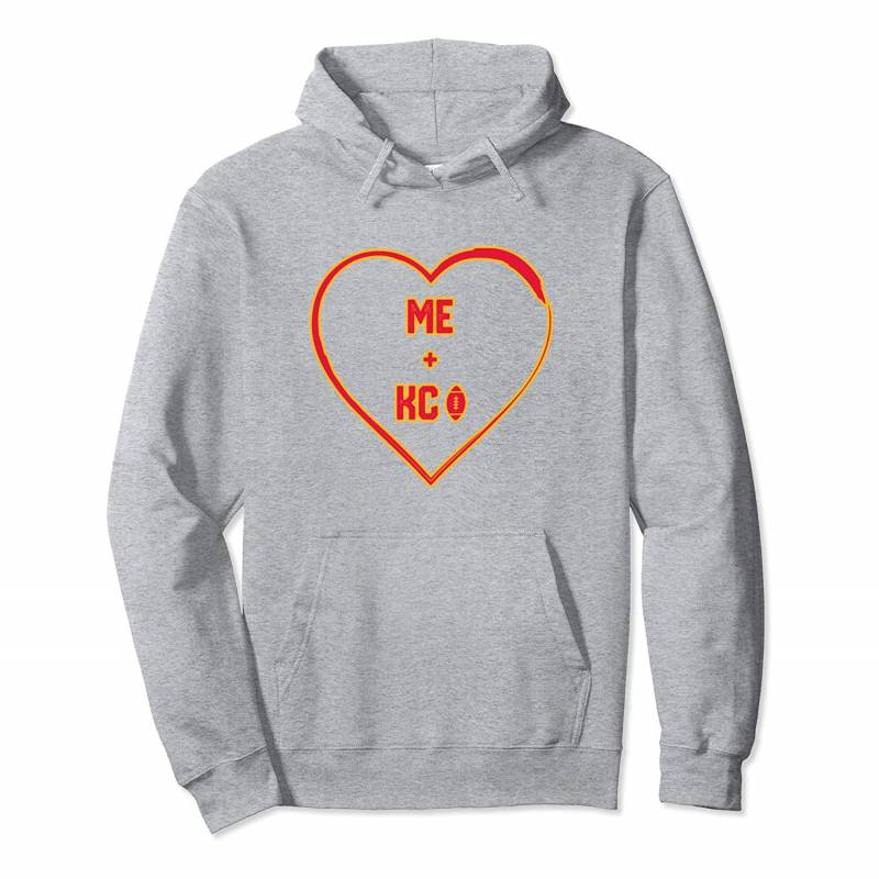 Cute Me Plus Kansas City Football Heart Pullover Hoodie, T Shirt, Sweatshirt