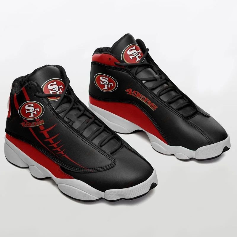 Classic San Francisco 49Ers Football Team Air Jordan 13 Printing Shoes Sneaker