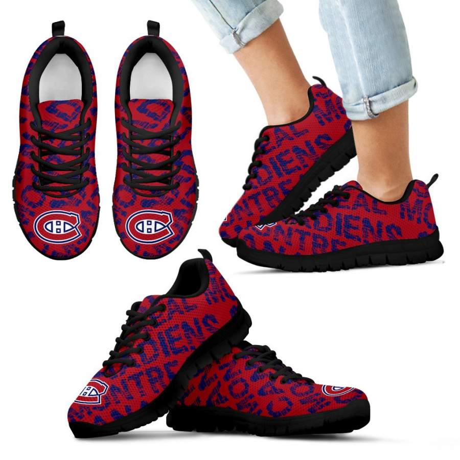 Vintage Logo Beautiful Montreal Canadiens Sneakers V2