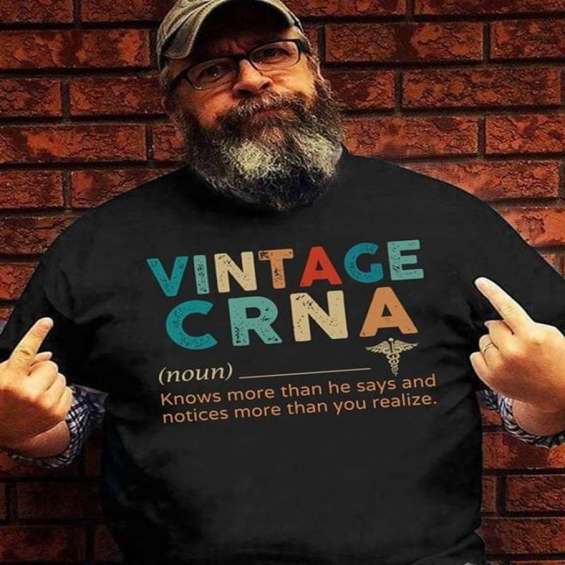 Vintage Crna Noun Knows More Than He Says And Notices More Than You Realize Caduceus Hermes’ Staff Herald’S Wand Awesome Gift For Crna Black Men And Women T Shirt S-5Xl