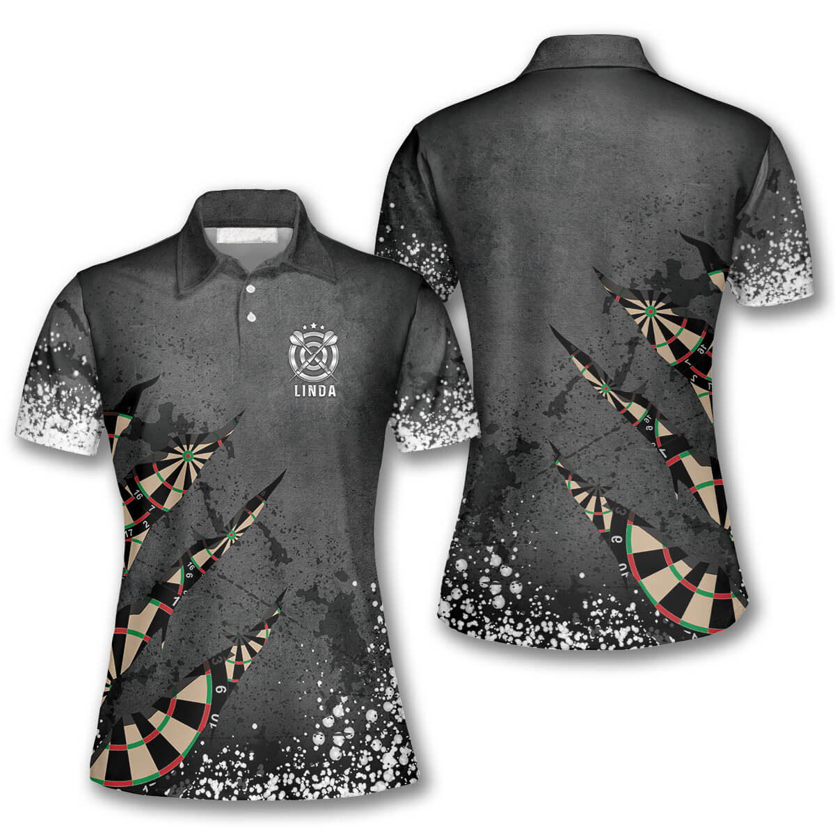 Darts Paint Splash Custom Darts Shirts For Women, Dart Player Shirt