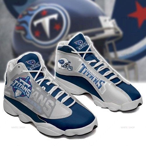 Tennessee Titans Football Team Custom Tennis Shoes Air Jordan 13 Sneakers