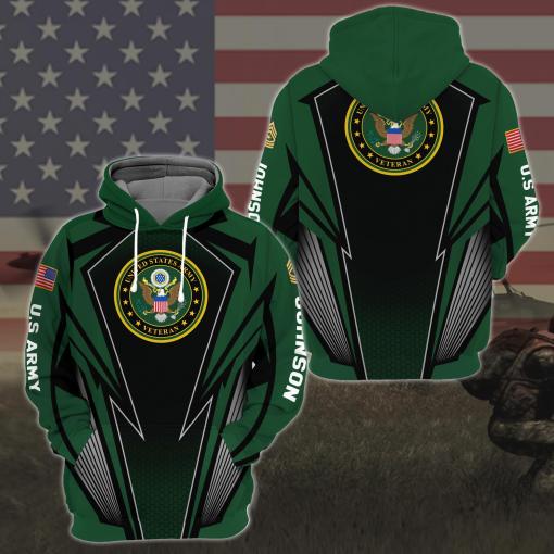 U.S Army Veteran Gift For Military Veteran Design 3D Sport Style Perfect Hoodie And Jogger Custom Hoodie All Over Printed