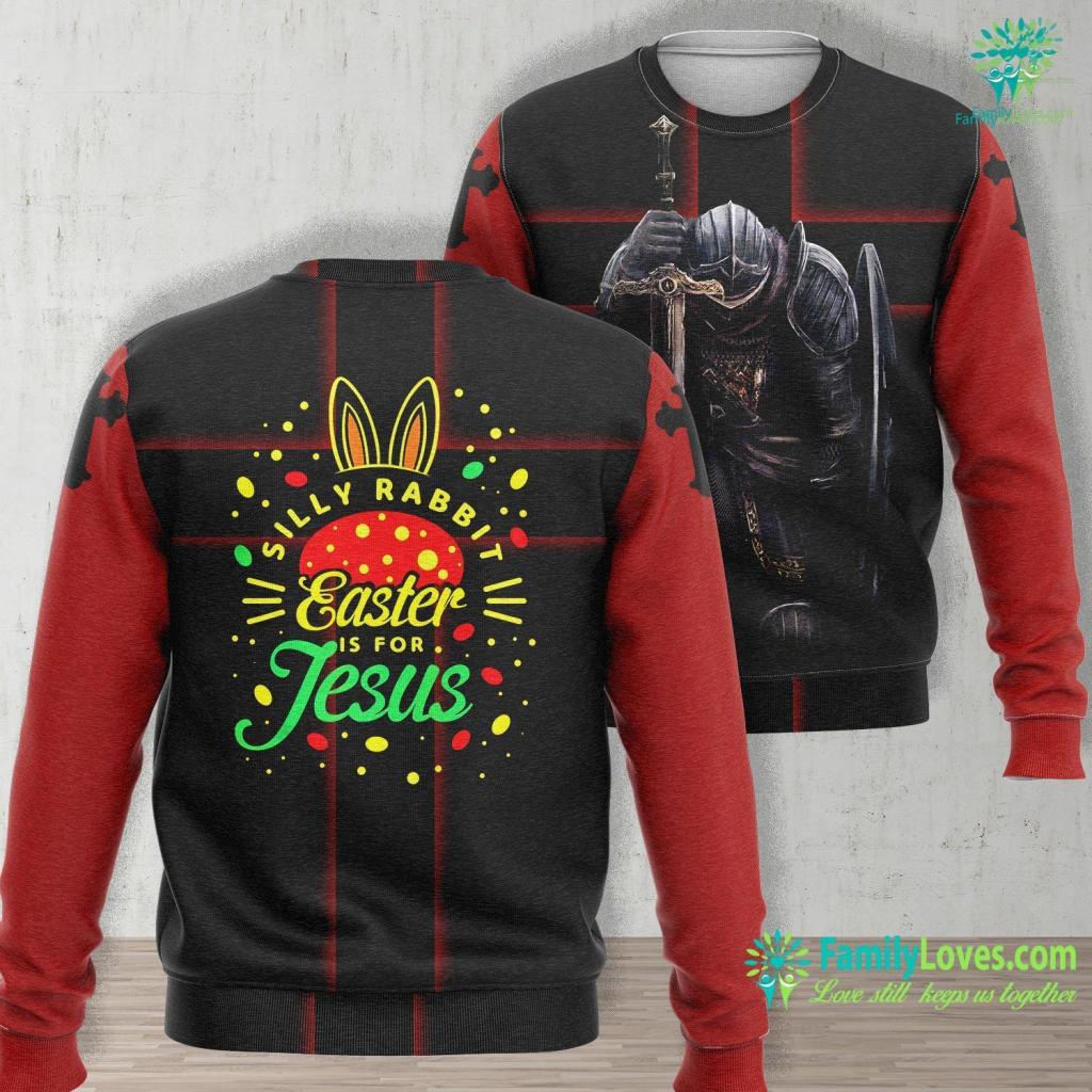 Rich Young Ruler Silly Rabbit Easter Is For Jesus Toddler Bunny Christians Jesus Unisex Long Sleeve Sweatshirt All Over Print