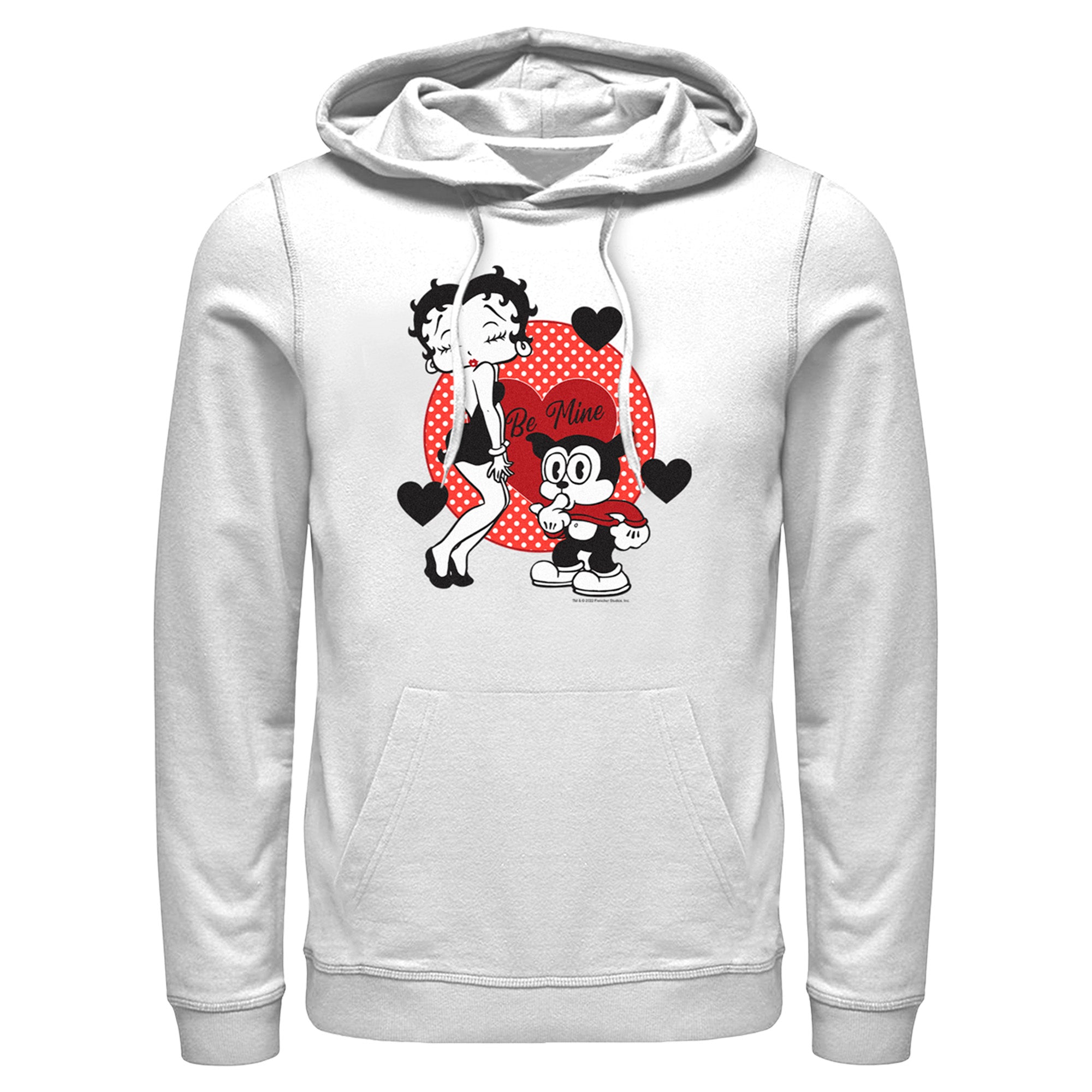 Men’S Betty Boop Valentine’S Day Bimbo Be Mine Pull Over Hoodie