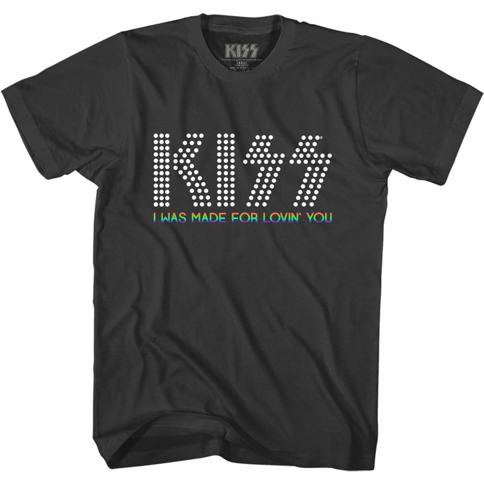 Kiss Lovin You Rainbow Smoke Adult T-Shirt