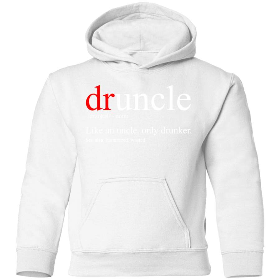 AGR Mens Druncle T-Shirt – Cool & Funny Uncle T-Shirt Toddler Pullover Hoodie