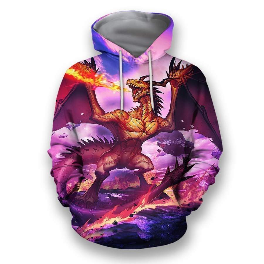 3D All Over Print Dragon Digital Painting Shirts