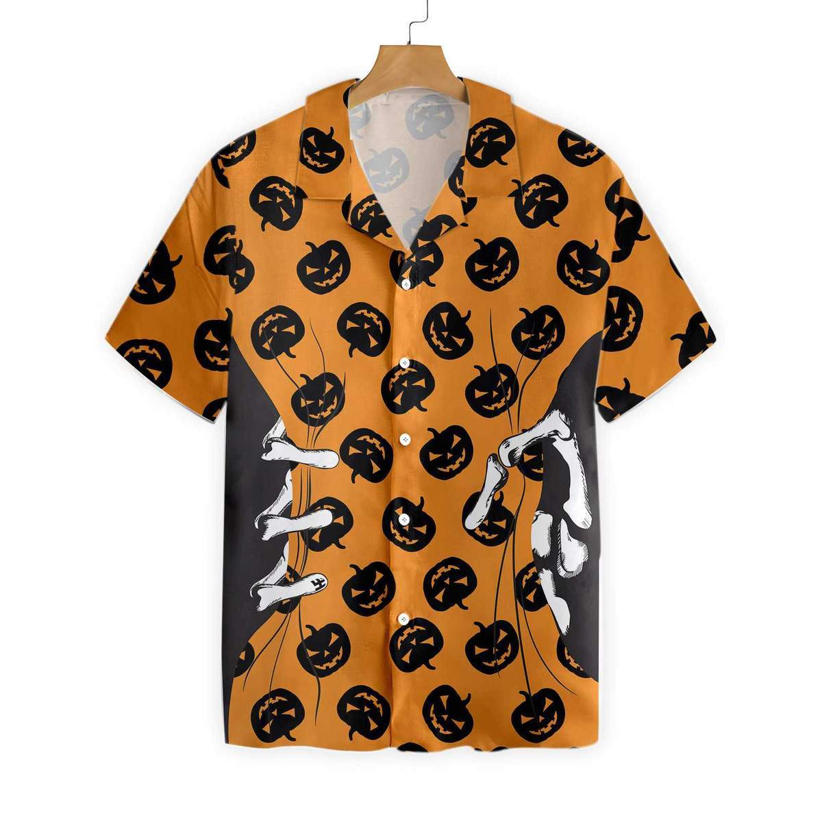 Halloween Skeleton Hand Hawaiian Shirt