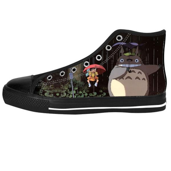 Totoro Umbrella Scene Shoes & Sneakers – Custom Totoro Canvas Shoes