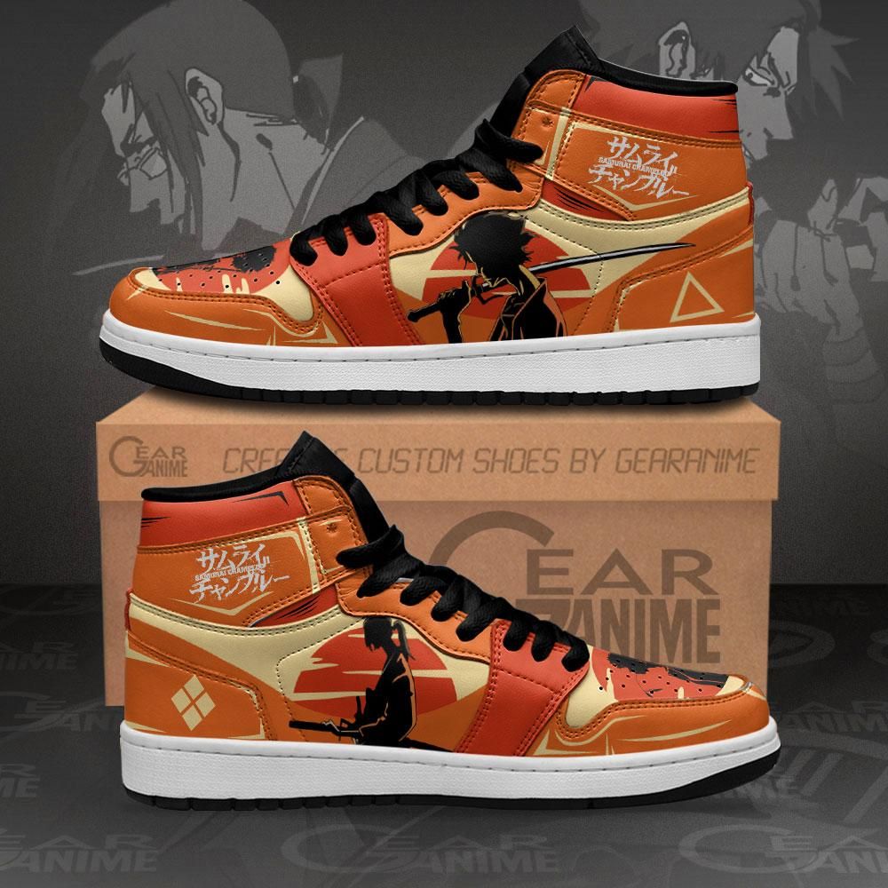 Samurai Champloo Mugen And Jin Anime Air Jordan Shoes Sport Sneakers