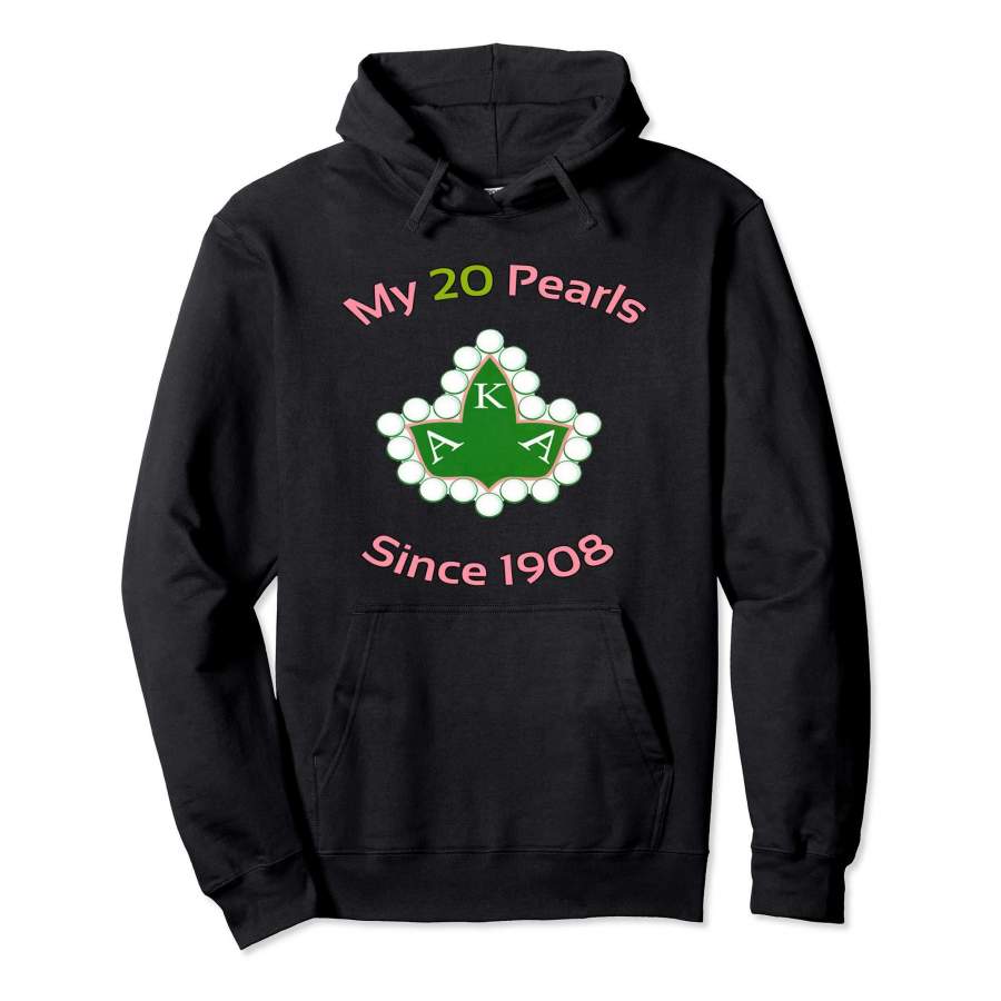 Alpha Kappa A Pretty Girls Wear 20 Pearls Hoodie