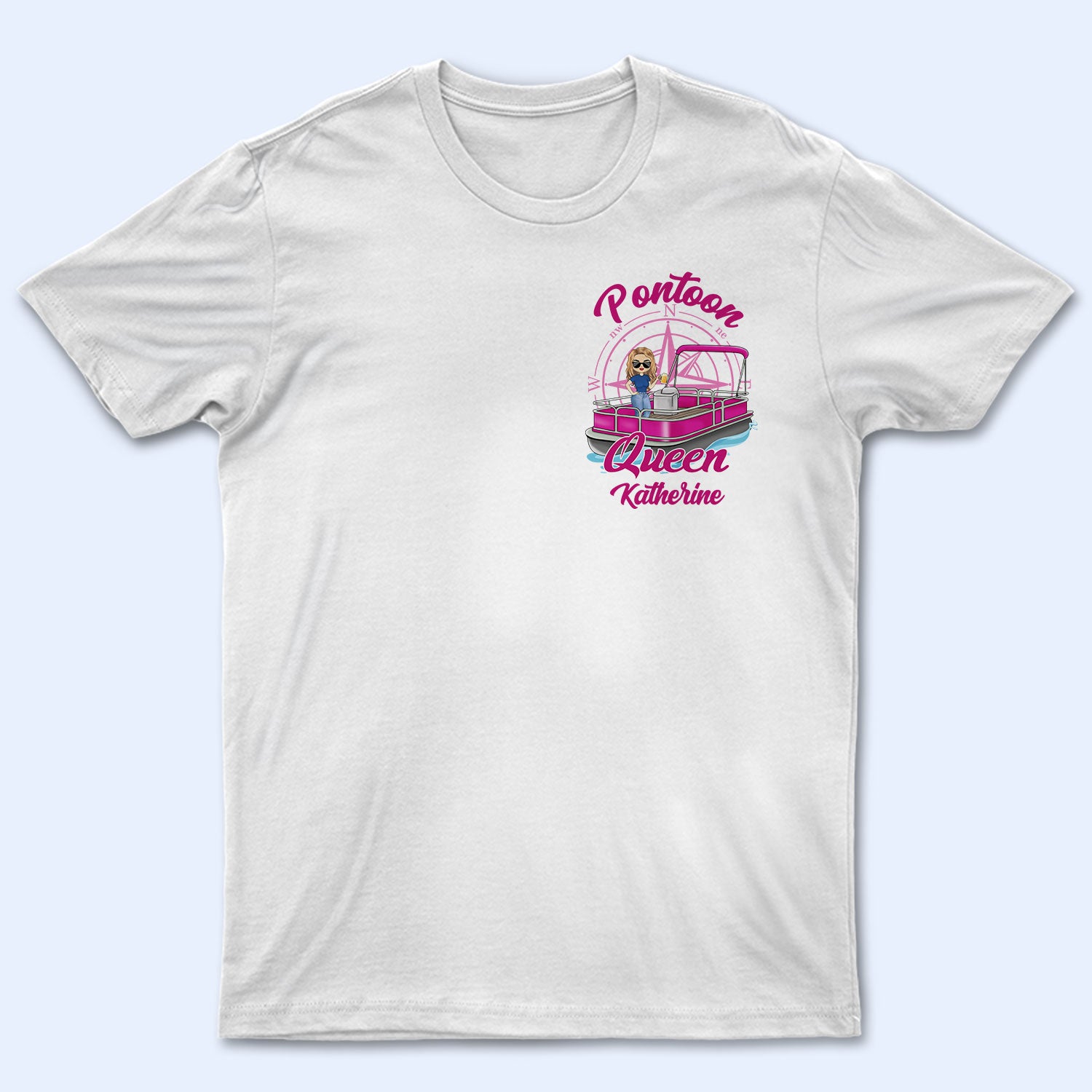 Pontoon Boat Queen – Gift For Pontoon Queen Pontoon Owner – Personalized T Shirt