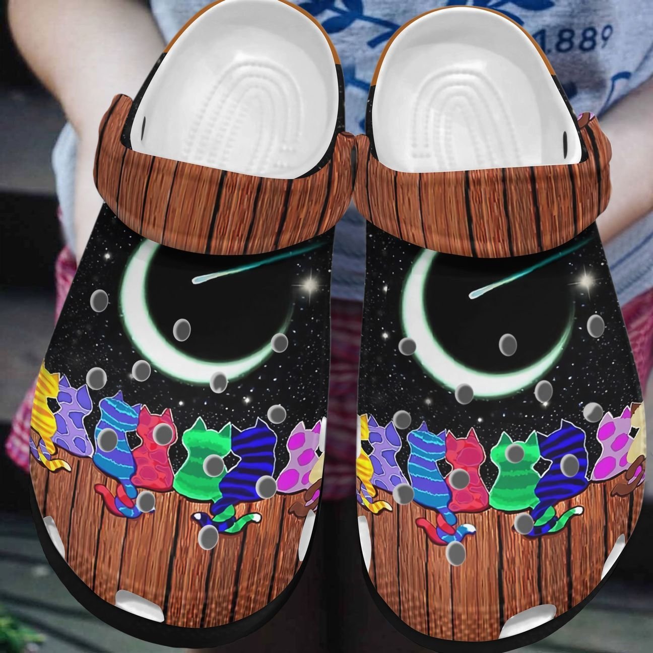 Cat Personalized Clog, Custom Name, Text, Color, Number Fashion Style For Women, Men, Kid, Print 3D Just A Girl Who Loves Cats