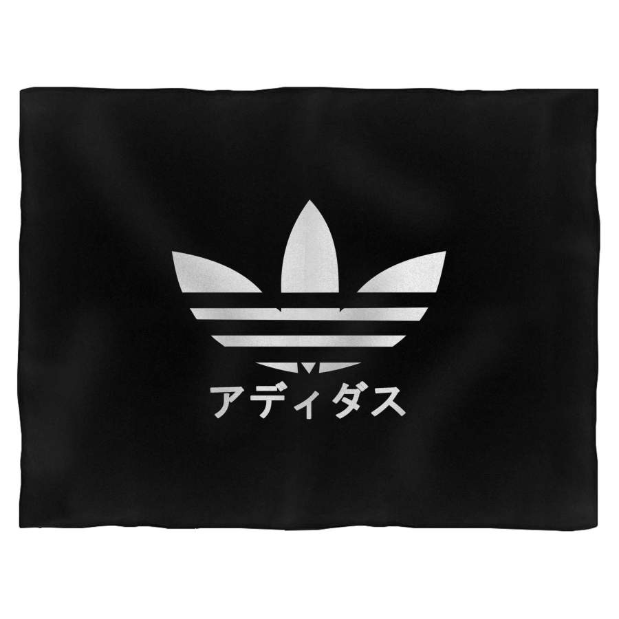 Adds Japanese Lotus Logo Blanket