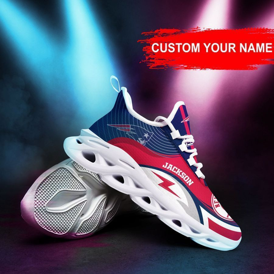 New England Patriots Personalized Yezy Running Sneakers Art 552