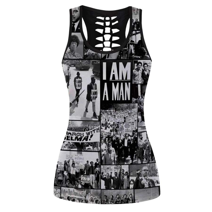 Black Power Image 2 Hollow Tank Top