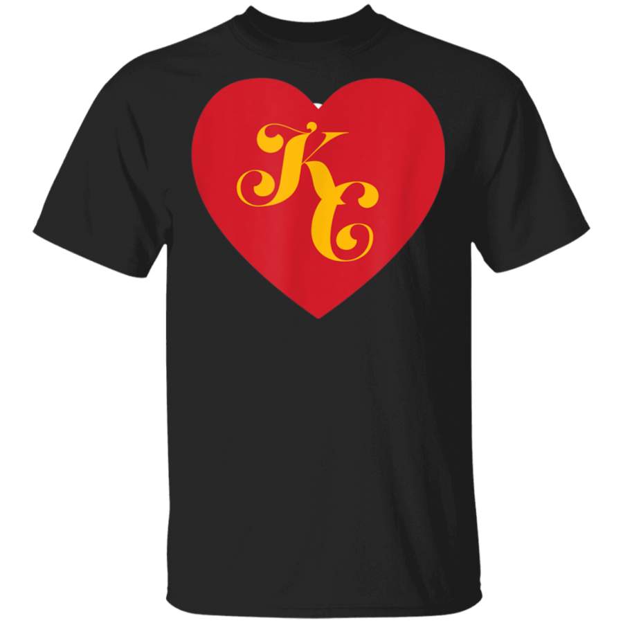 I Heart Kansas City Heart KC Football TShirt