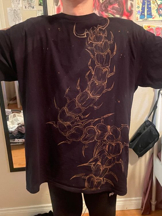 Vintage Centipede All over print T Shirt Outfit  For Men  For Women