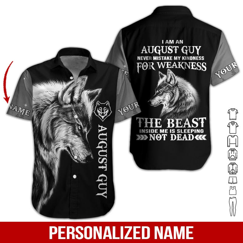 August Guy Custom Name Aloha Hawaii Shirts For Men Women Ha15177