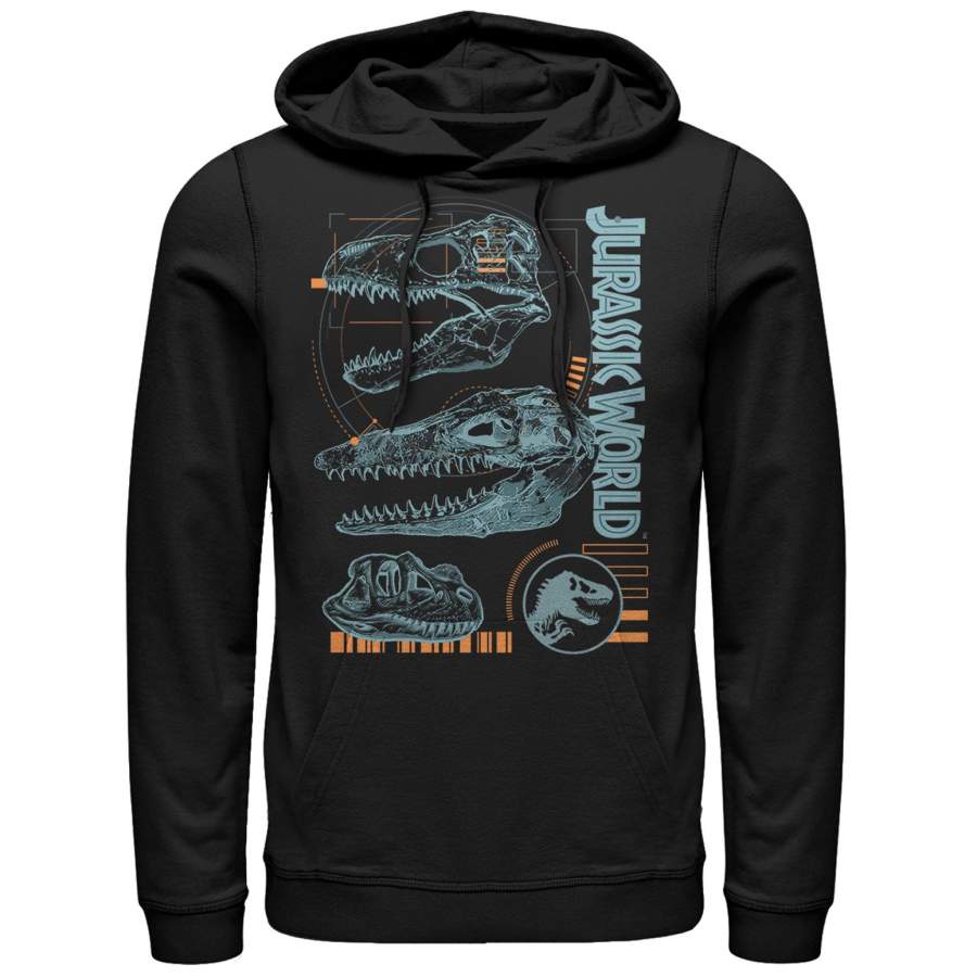 Jurassic World: Fallen Kingdom Men’s Fossil Skulls Lightweight Hoodie