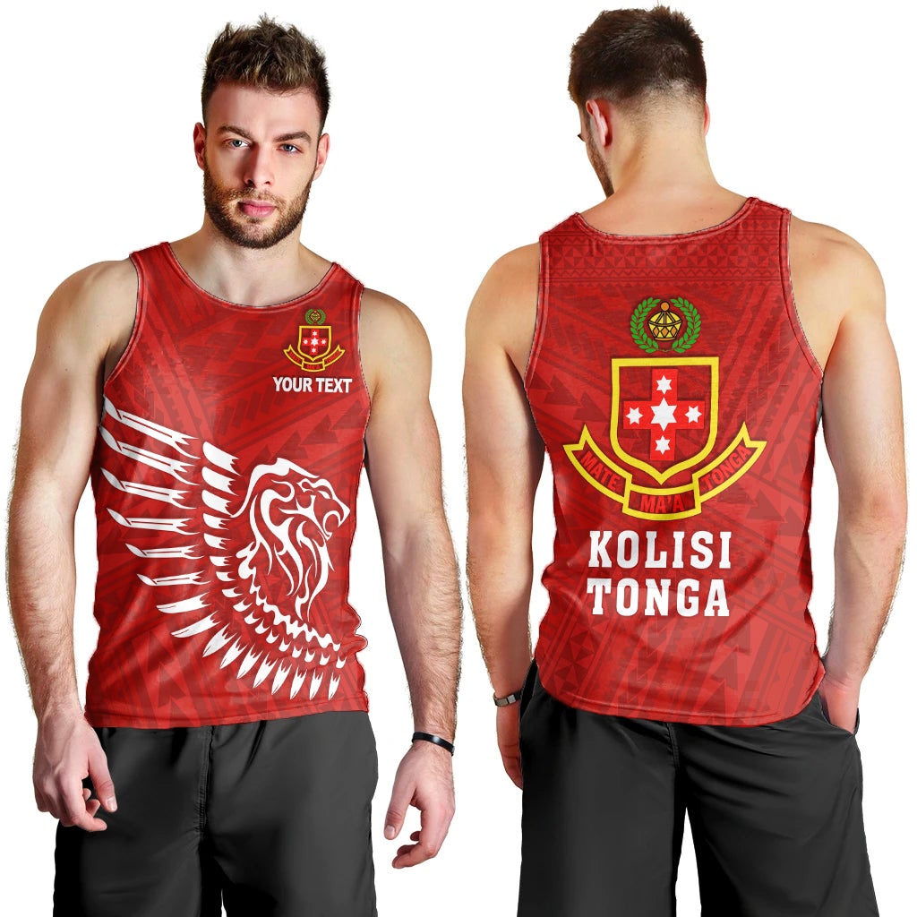 (Custom Personalised) Lion Kolisi Tonga Men Tank Top Atele Lt13