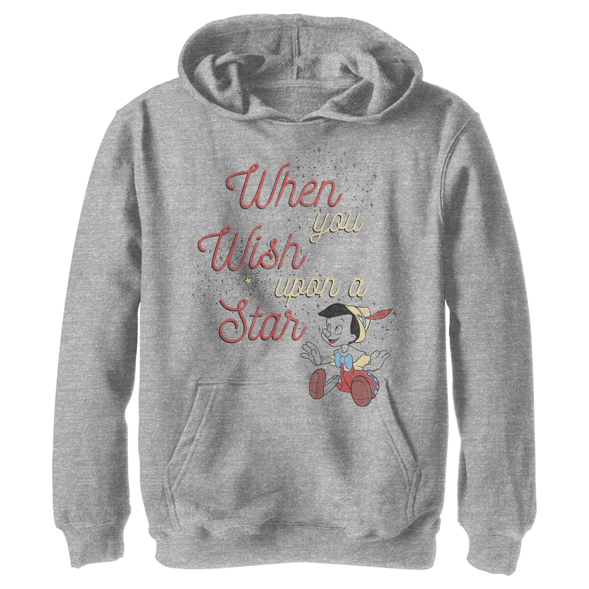 Boy’S Pinocchio When You Wish Upon A Star Pull Over Hoodie