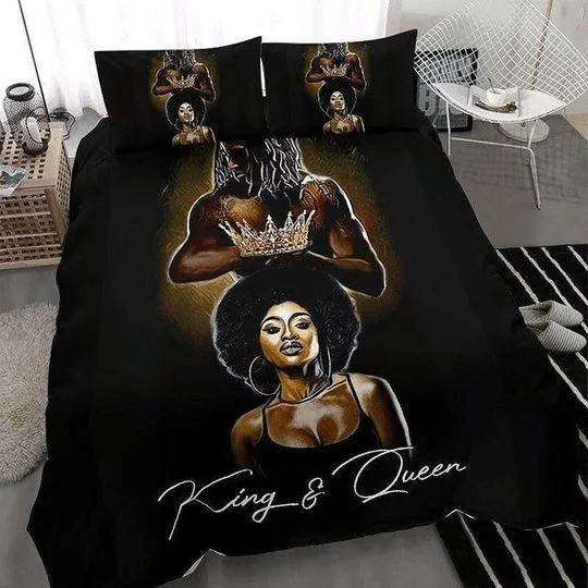 Black King Black Queen Duvet Quilt Bedding Set 7