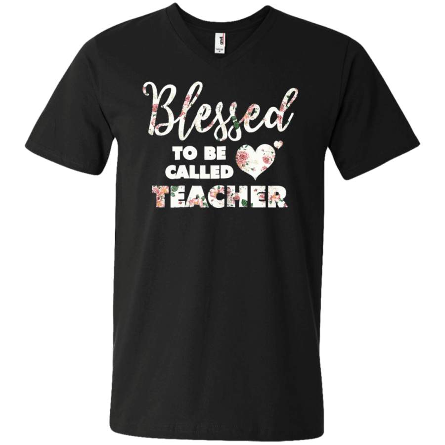 AGR Blessed To Be Called Teacher Unisex V-neck