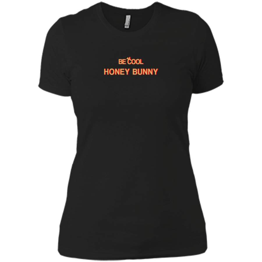 Be Cool Honey Bunny Ears Retro Easter T-Shirt Next Level Ladies Boyfriend Tee