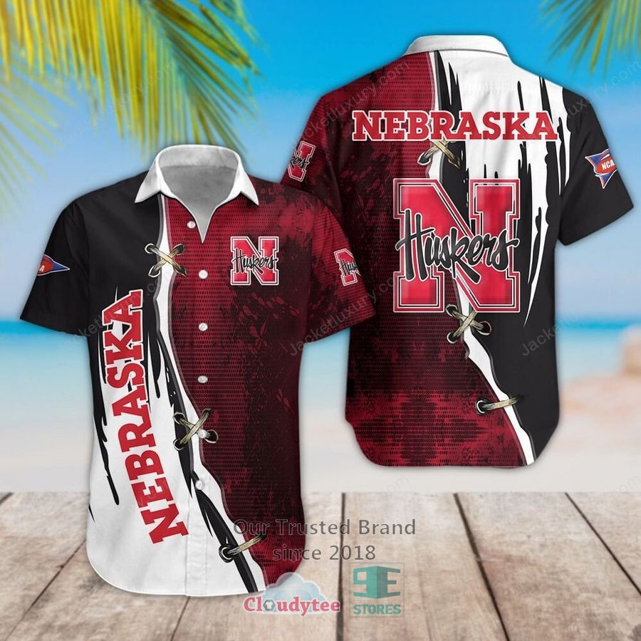 NCCA Nebraska Cornhuskers Red White New Design Hawaiian Shirt