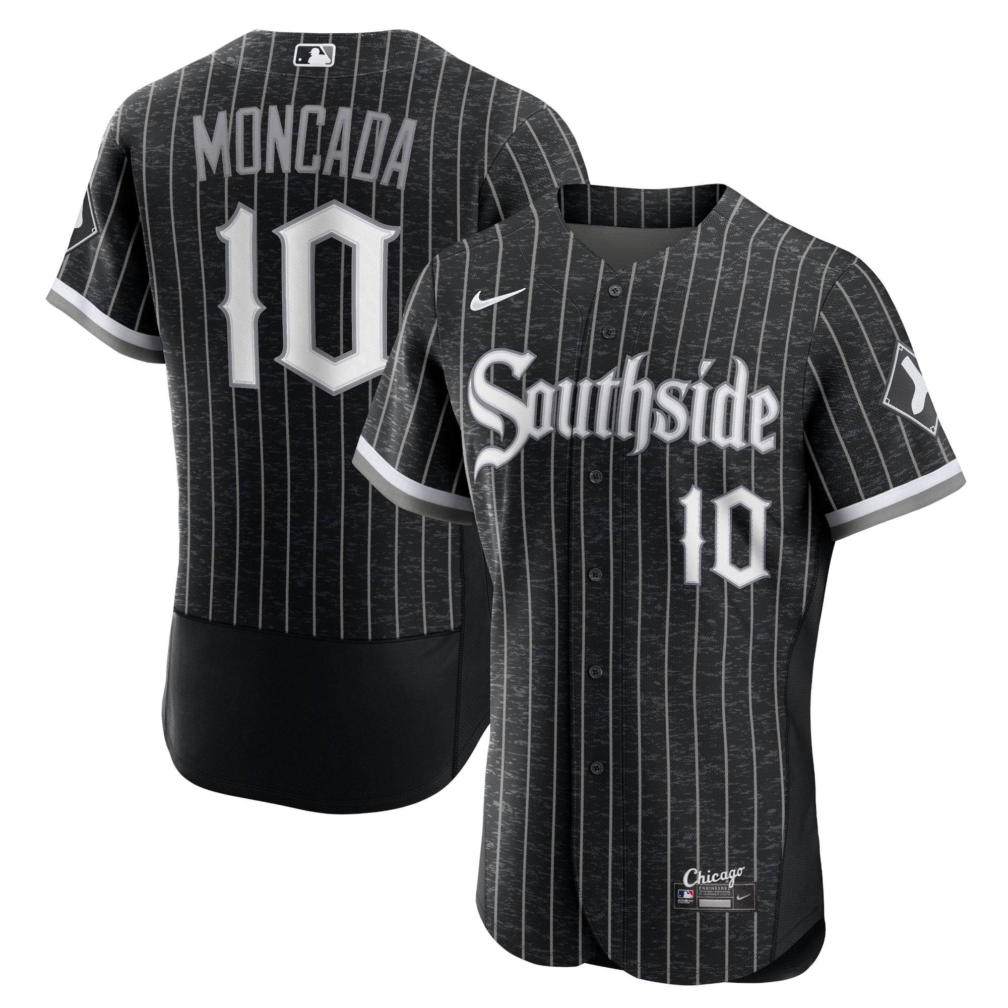 Yoan Moncada Chicago White Sox 2021 City Connect Authentic Player Jersey – Black MLB