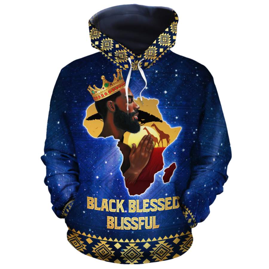 Black Blessed Blissful Hoodie