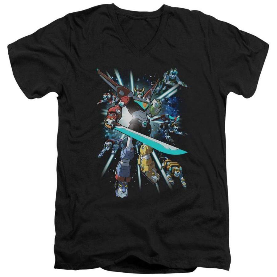 Voltron Lions Share Men’s V-Neck T-Shirt