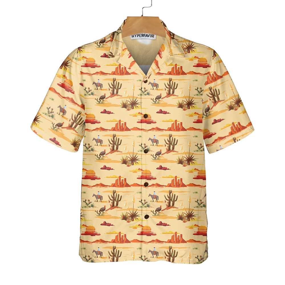 Texas Cowboy Cactus Hawaii Vintage Shirt For Lovers Ha7781