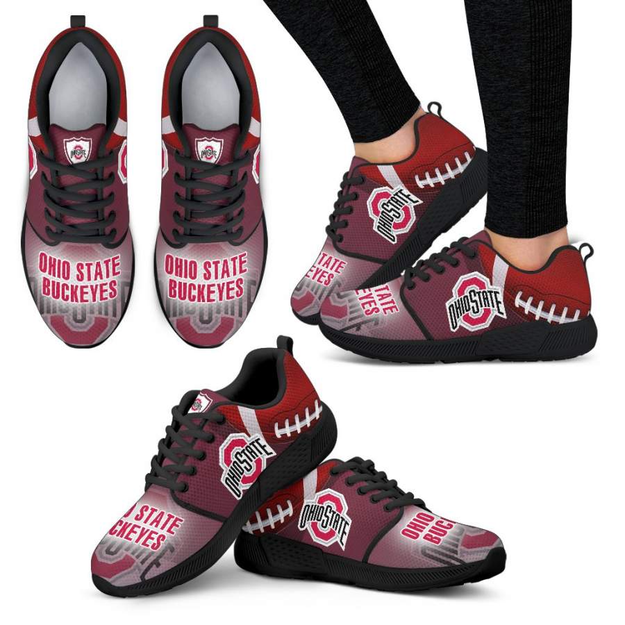 Awesome Ohio State Buckeyes Running Sneakers For Football Fan