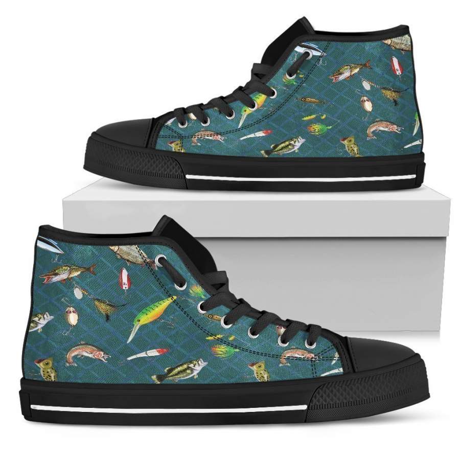 Swimming fish Men’s High Tops