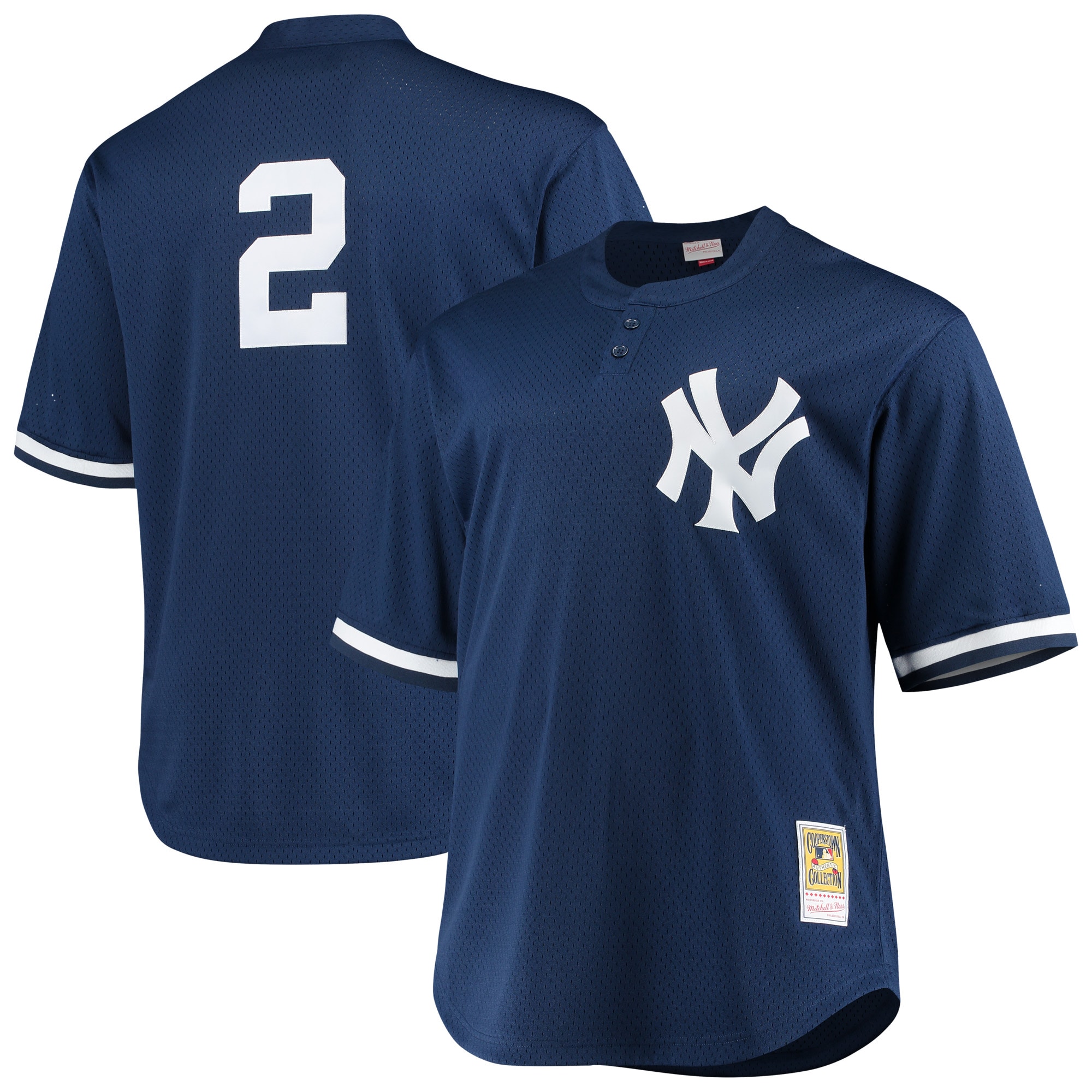 Men’s New York Yankees Derek Jeter Mitchell & Ness Navy Big & Tall Batting Practice Player Jersey