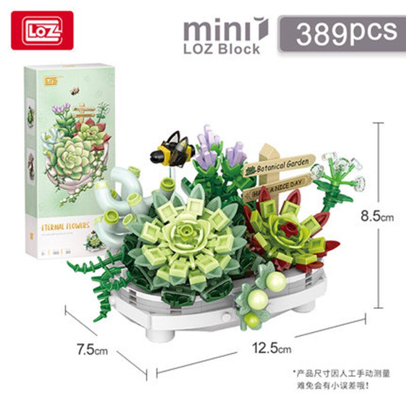 LOZ Flowers DIY decoration blocks Home decoration Model Building Blocks toys Assembly Toy Christmas Gift for Children Adult alx