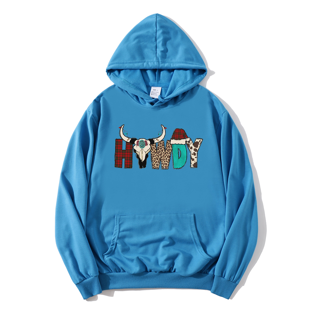 Christmas Hoodie Cowboy Christmas Sweatshirt Retro Christmas Women Clothing Comfort Colors Top Cute Christmas Hoodie Xmas alx