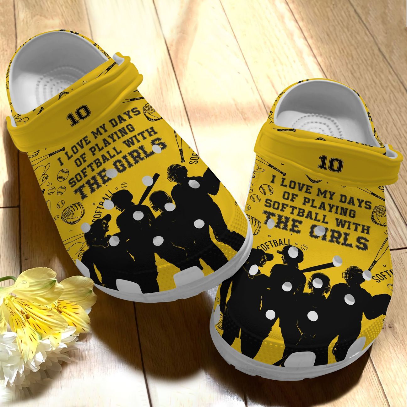 Softball Personalize Clog, Custom Name, Text, Fashion Style For Women, Men, Kid, Print 3D With The Girls