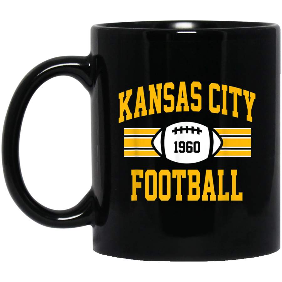 Kansas City Football Athletic Vintage Sports Team Fan Dark Mug