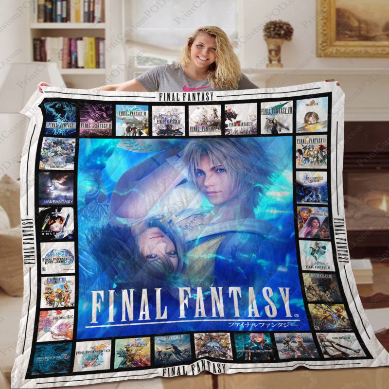 [TA] – FF Tidus and Yuna Quilt Blanket